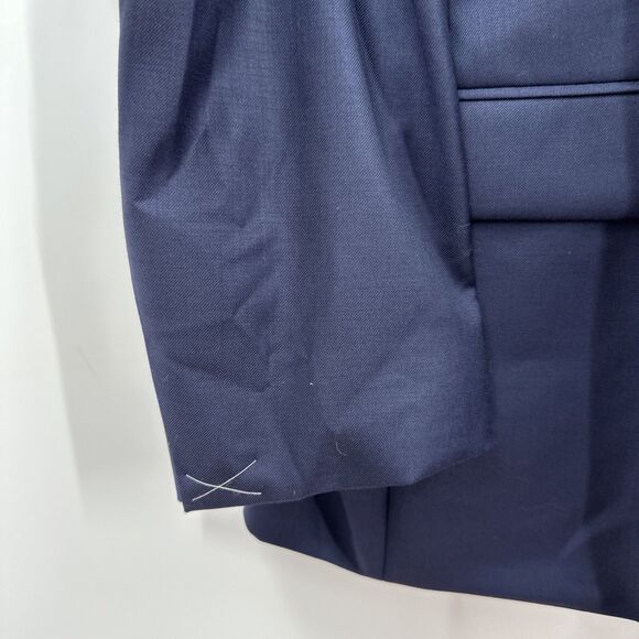 Jos. A. Bank Men's Blazer Sport Coat 50L 100% Wool Regal Bright Blue Twill $179 - Picture 6 of 12